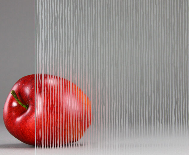 Low-Iron "Satin Fibers" Etched Glass