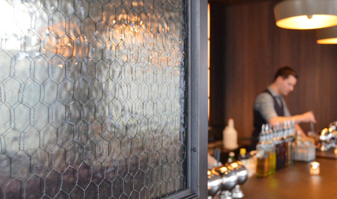 The Skylark | Mirrored Chicken Wire Glass Walls
