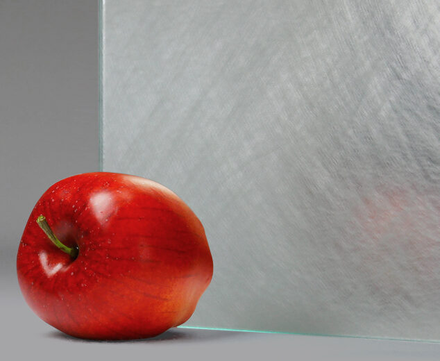 "Spun" Soft Etched Laminated Mirrored Glass