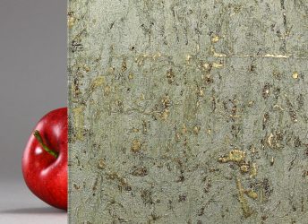 "Urban Elements™ Distressed Gold" Nature-Inspired Laminated Glass