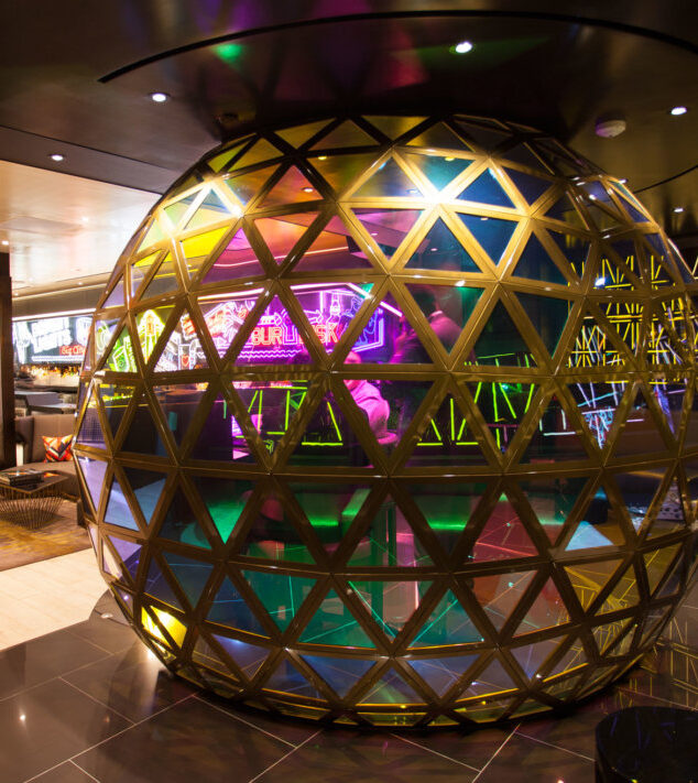 W New York Times Square | Dichroic Architectural Glass DJ Booth