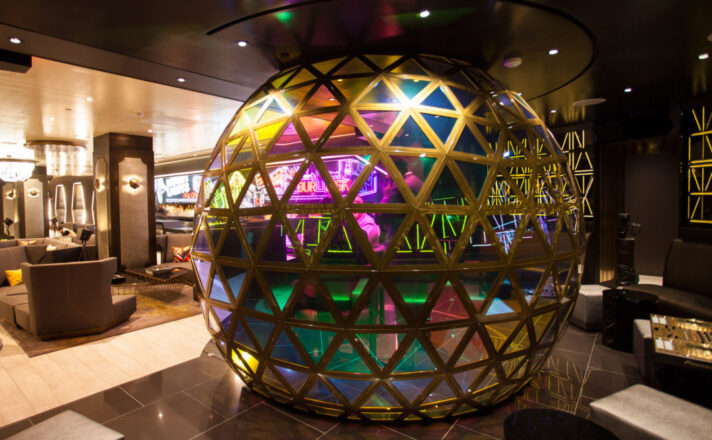 W New York Times Square | Dichroic Architectural Glass DJ Booth