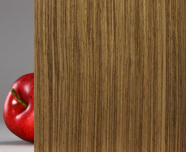 "Walnut" Wood Veneer Laminated Glass