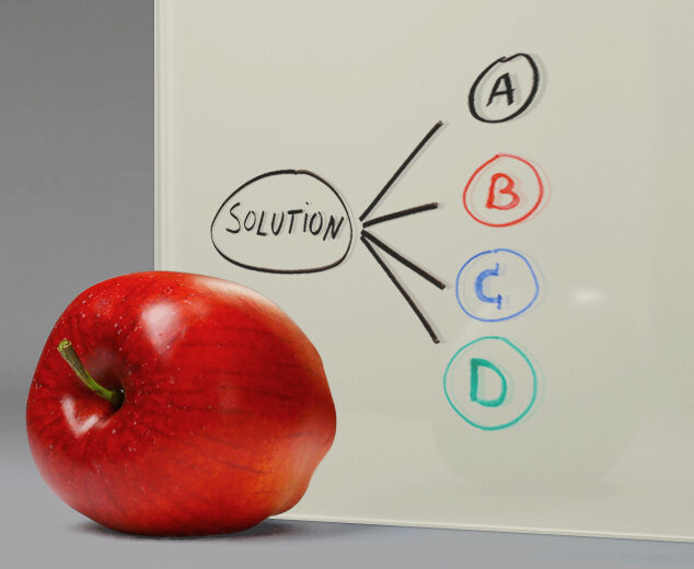 Dry-Erase Glass Marker Board in "Warm Grey"