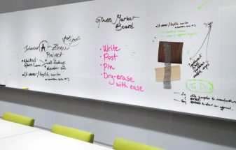 Magnetic Dry-Erase Glass Marker Board in "White"