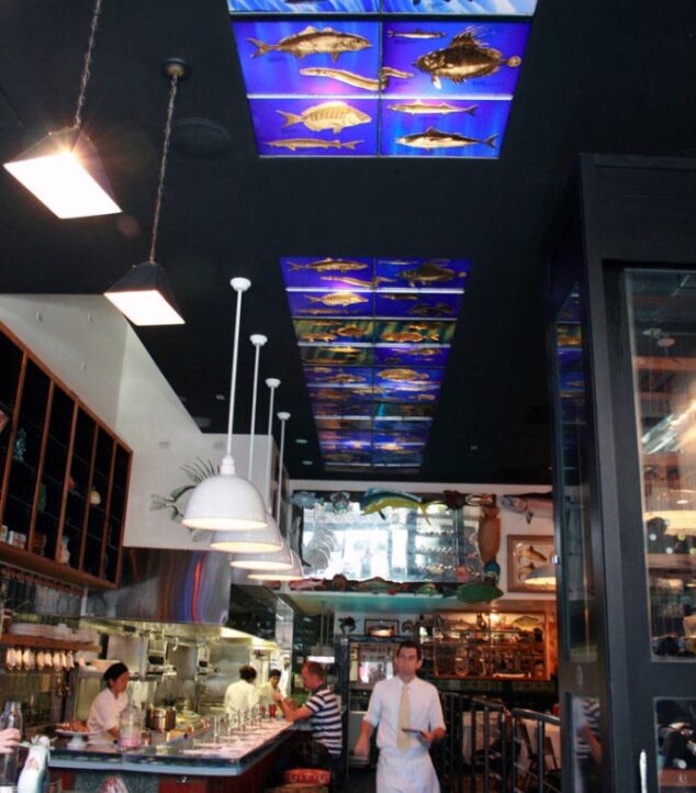 John Dory Restaurant | Stained Glass Ceiling