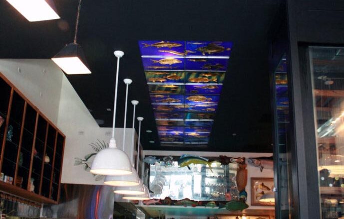 John Dory Restaurant | Stained Glass Ceiling