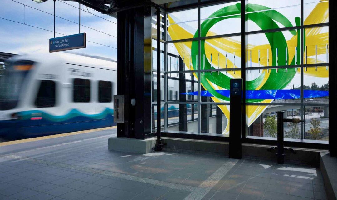 Mount Baker Light Rail Station | Stained Glass Wall