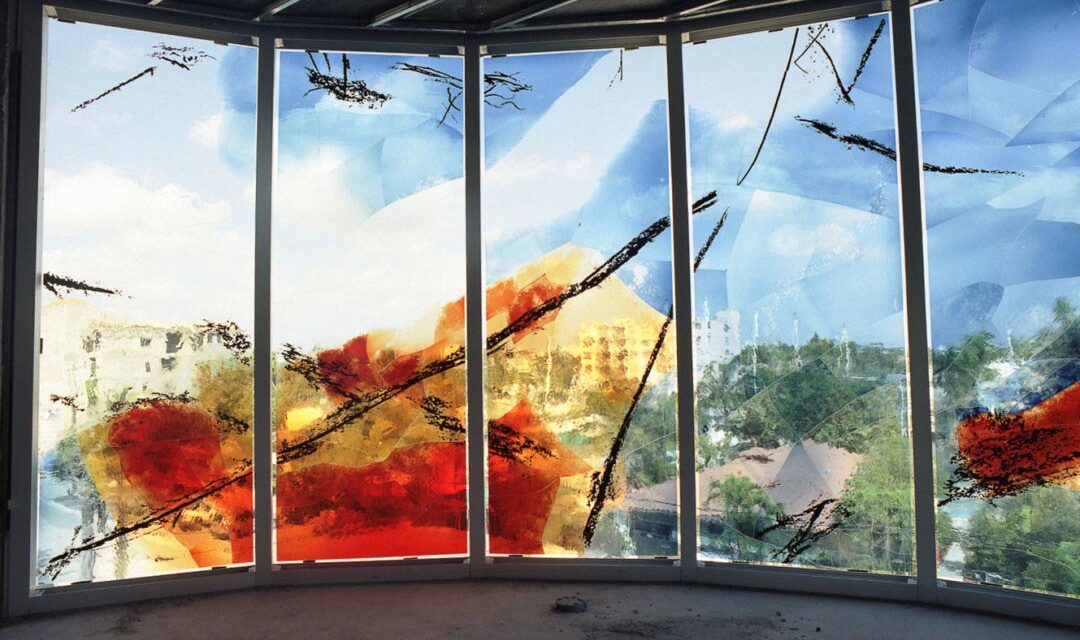 Place de Arts | Stained Glass Wall