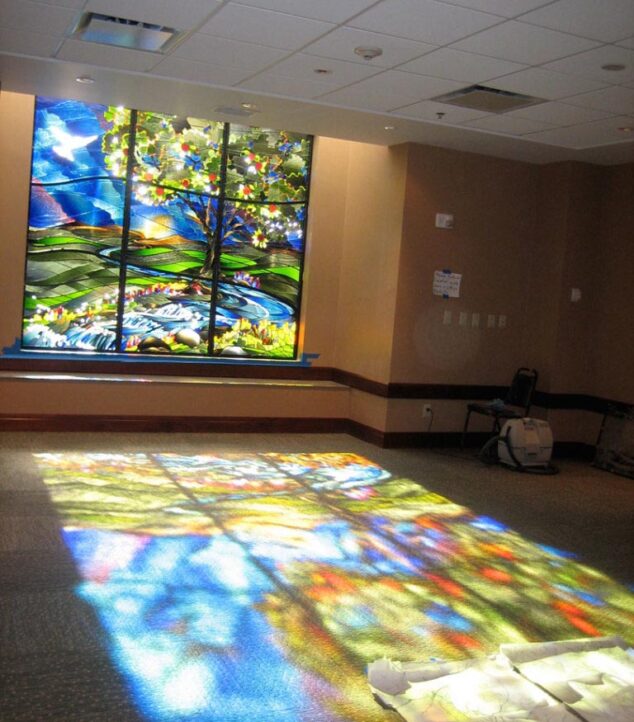 Porter Adventist Hospital | Stained Glass Wall