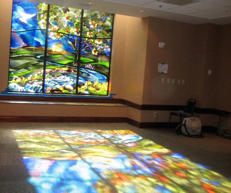Porter Adventist Hospital | Stained Glass Wall