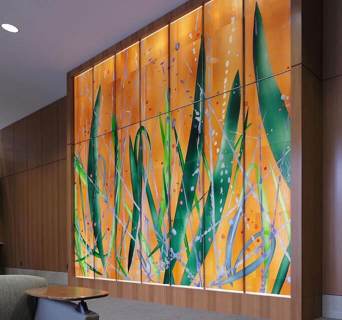 Washington State Department of Enterprise Services | Stained Glass Wall