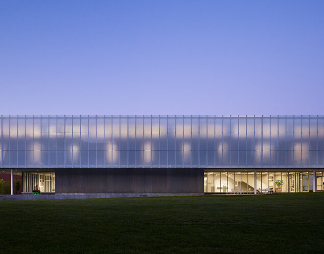 JCCC fritted glass facade