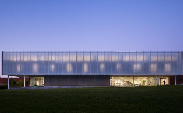 JCCC fritted glass facade