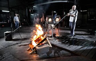 Mouth-Blown Glass Production