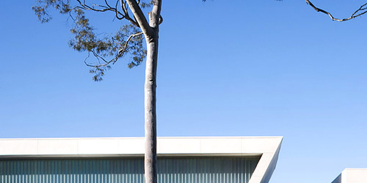 College building with channel glass wall by Bendheim.