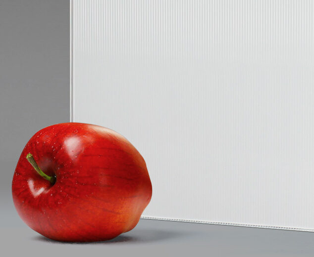 "White" Houdini™ Textured Back-Painted Glass