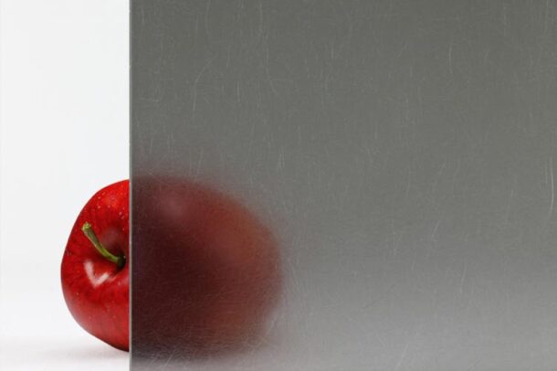 Smoke Grey Brushed Fiber Acoustic Laminated Glass | Bendheim Architectural Glass