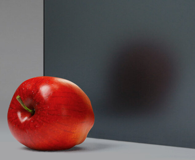 Anti-Glare "Soft" Titanium® Laminated Mirror in "Dark Grey"