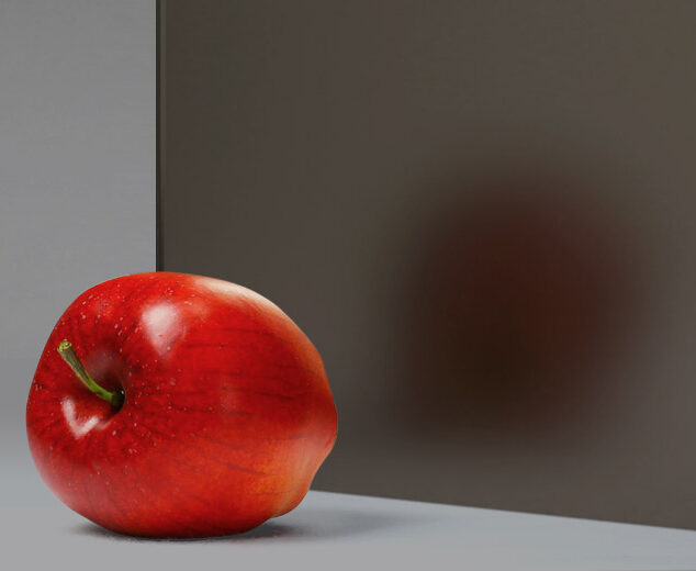 Anti-Glare "Soft" Titanium® Laminated Mirror in "Darkest Bronze"