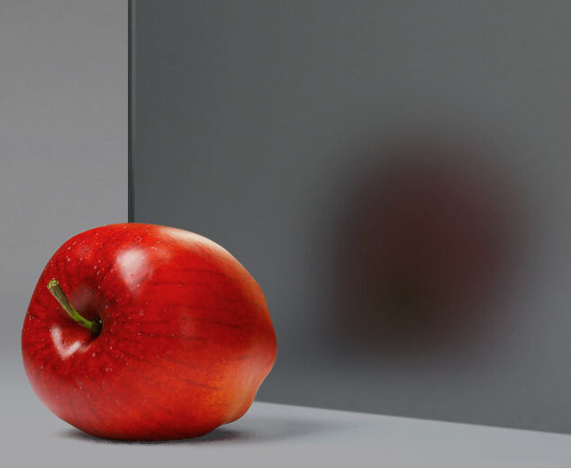 Anti-Glare "Soft" Titanium® Laminated Mirror in "Light Grey"