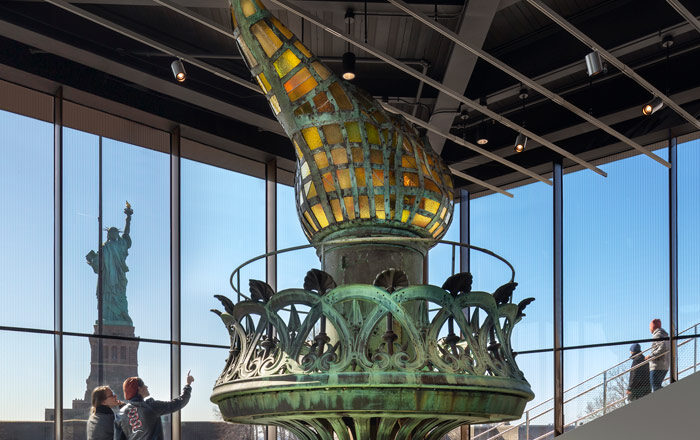 Original Statue of Liberty Torch | Bendheim Art Glass