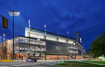 Kinnick Stadium Fritted Glass Facade