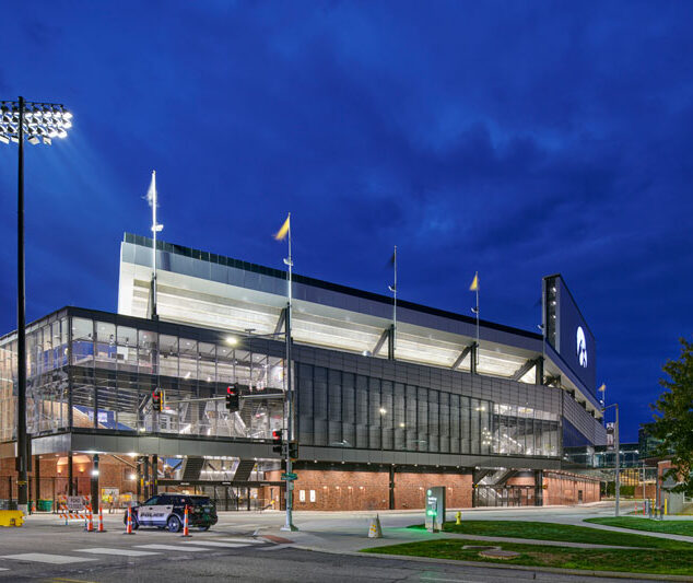 Kinnick Stadium Fritted Glass Facade