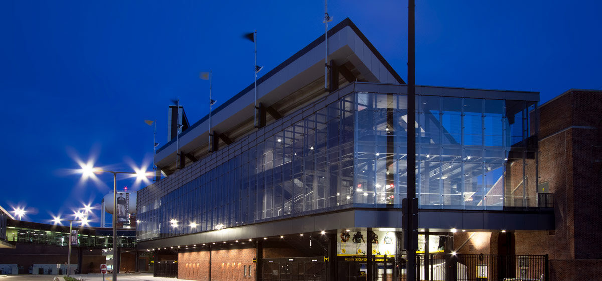 Kinnick Stadium Fritted Glass Facade