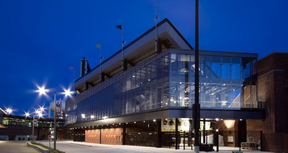 Kinnick Stadium Fritted Glass Facade