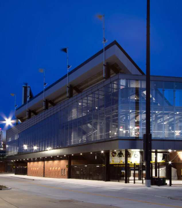 Kinnick Stadium Fritted Glass Facade