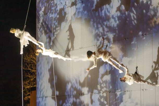 dance on top of Bendheim glass rainscreen