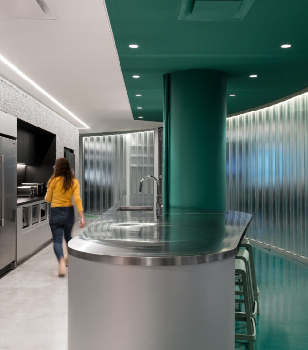 curved channel glass walls