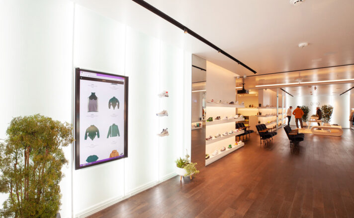 Back-lit store display