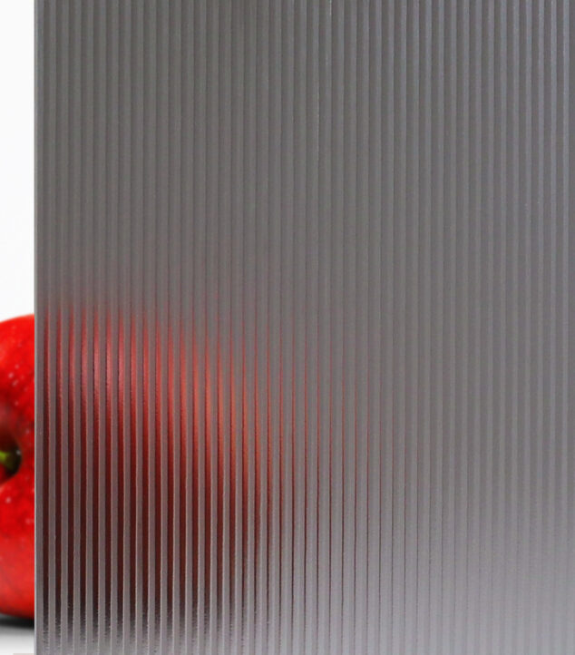 Grey Carved Corduroy Glass