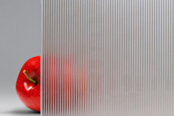 Low-Iron Carved Corduroy Glass