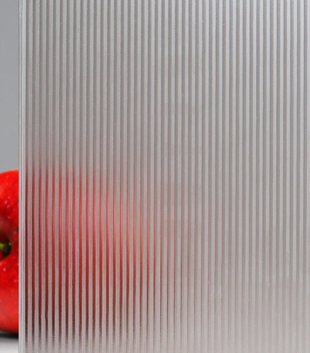 Low-Iron Carved Corduroy Glass