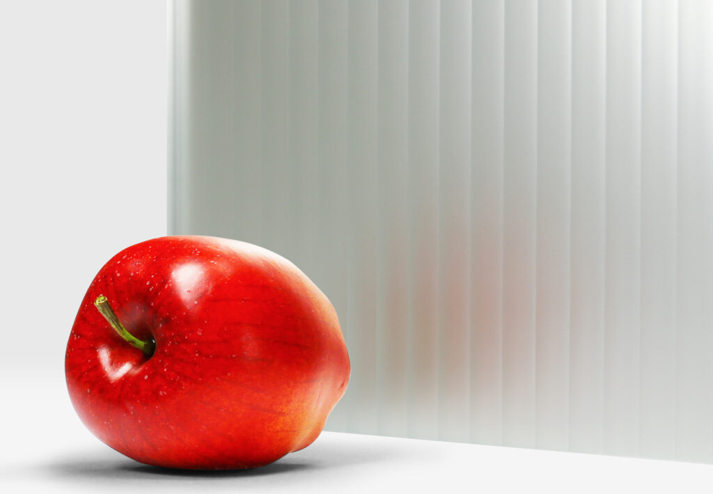 Evolution Collection Silver "Fluted" Etched Mirror Bendheim