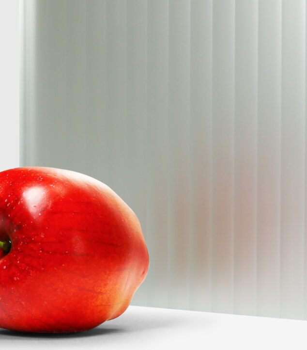 Evolution Collection Etched "Fluted" Mirrored Architectural Glass