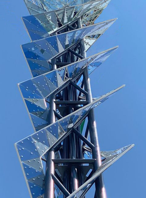 Olympic Cauldron with Bendheim glass.