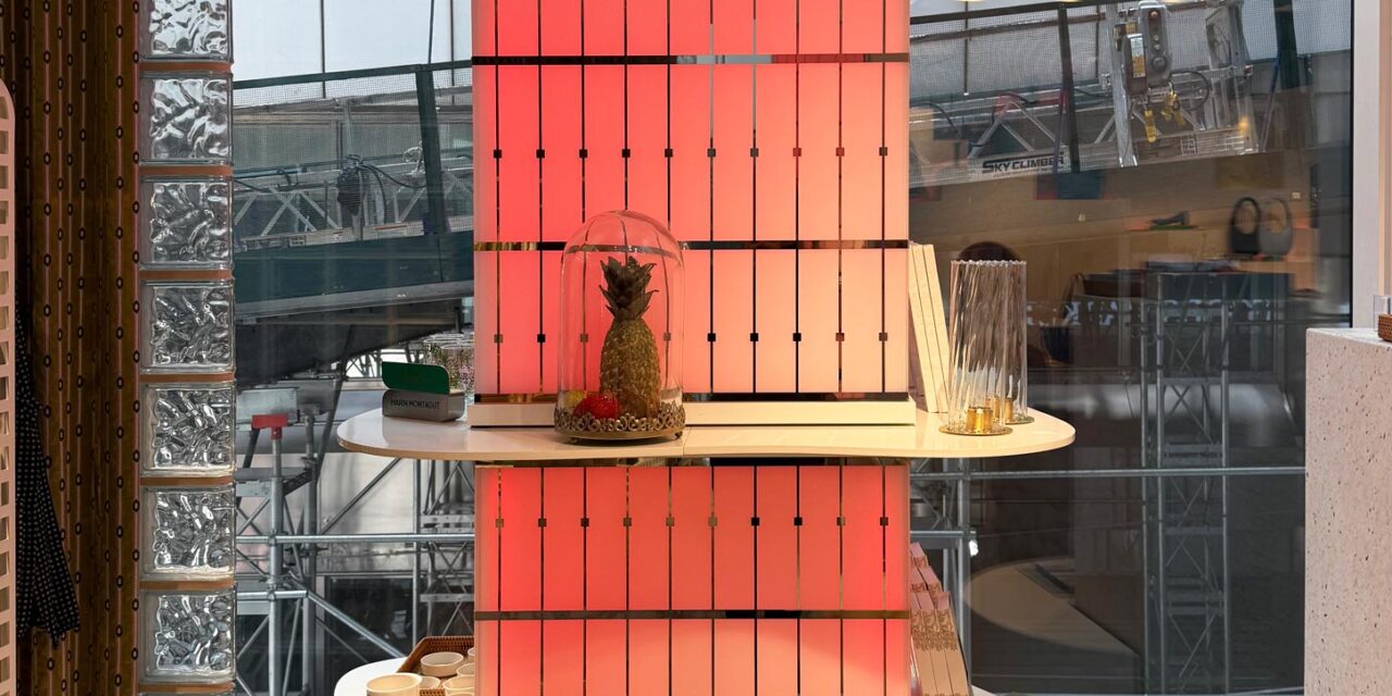 Bendheim glass in their TurnKey cladding system, covering columns in a store.