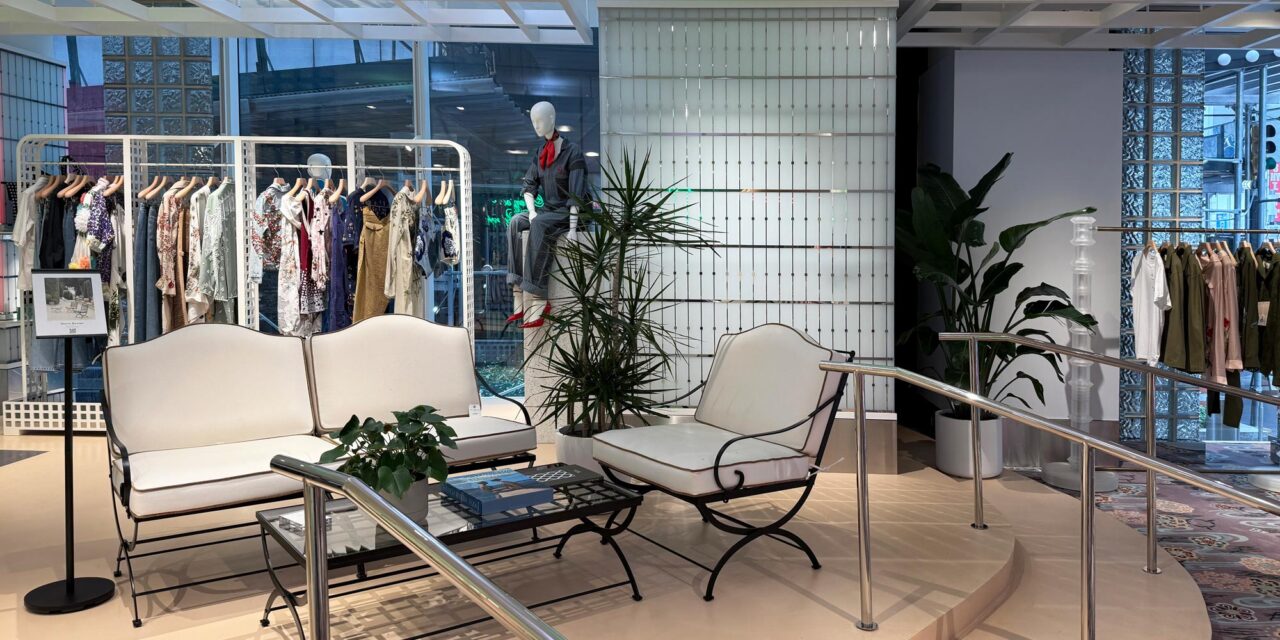 Bendheim glass in their TurnKey cladding system, covering columns in a store.